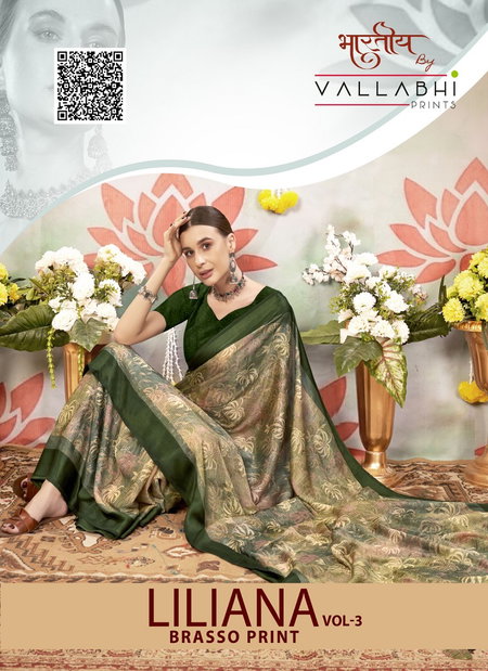 Liliana Vol 3 By Vallabhi Brasso Printed Daily Wear Saree Wholesale Shop In Surat
